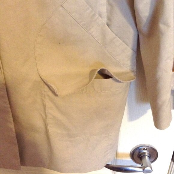 Joe Fresh Women's Rain Coat Size XL Cotton Lightweight Lined Pockets Summer Fall - Picture 4 of 11